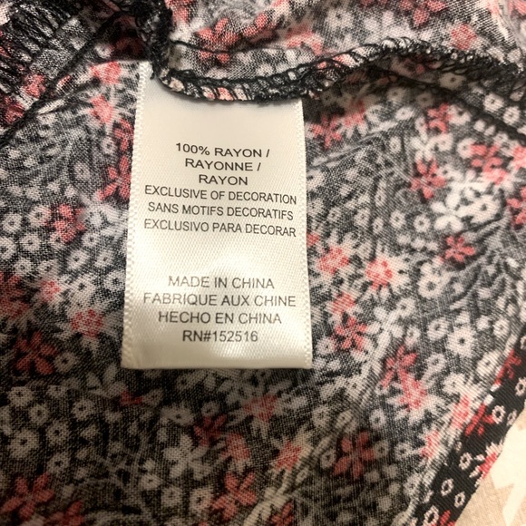 NWT. Molly & Isadora Bow Tie babydoll tank. Size 0x. - Picture 6 of 6